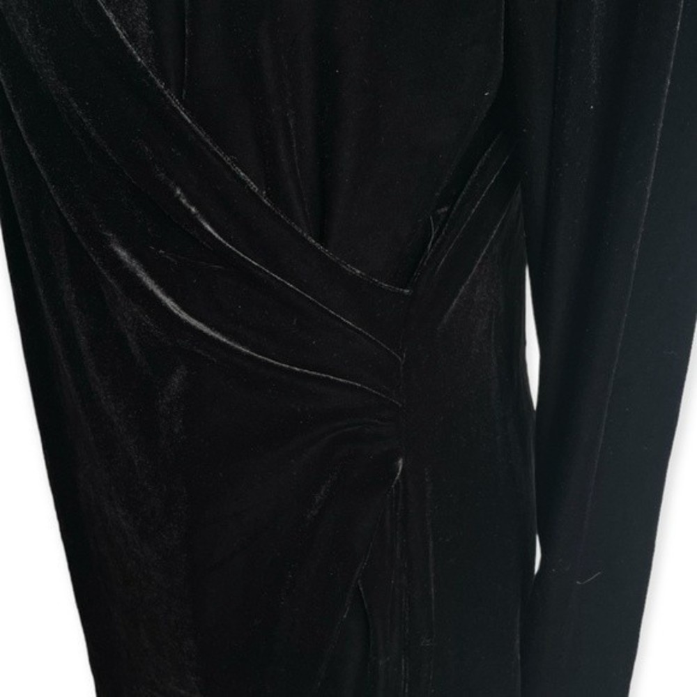 White House Black Market Velvet Long Sleeve Mini Dress - Picture 5 of 9